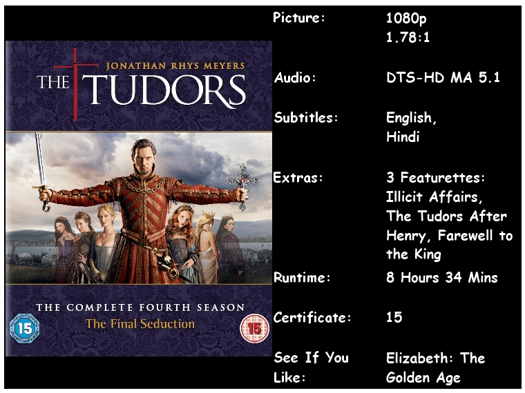 Continuing On from the previous three season of Michael Hirst#39;s (Elizabeth: The Golden Age) epic series The Tudors, The Tudors: Season Four continues to