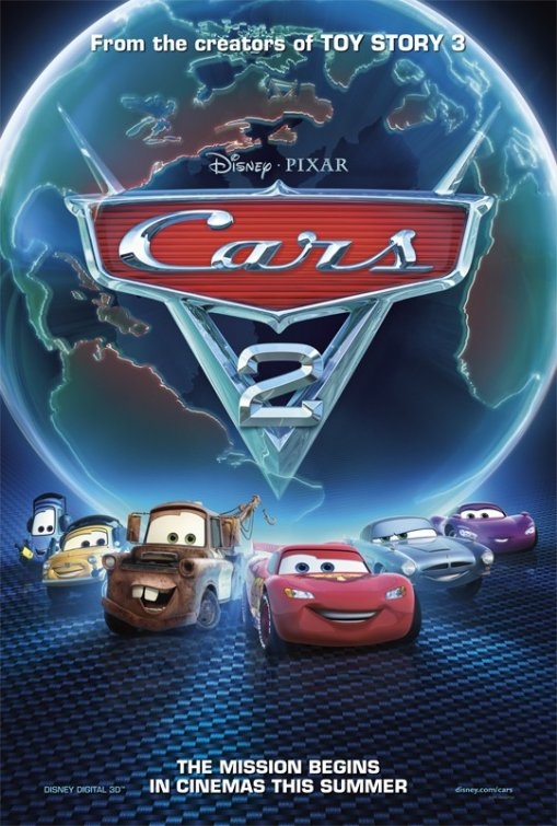 disney pixar cars 2 posters. splash for Cars 2 (unlike